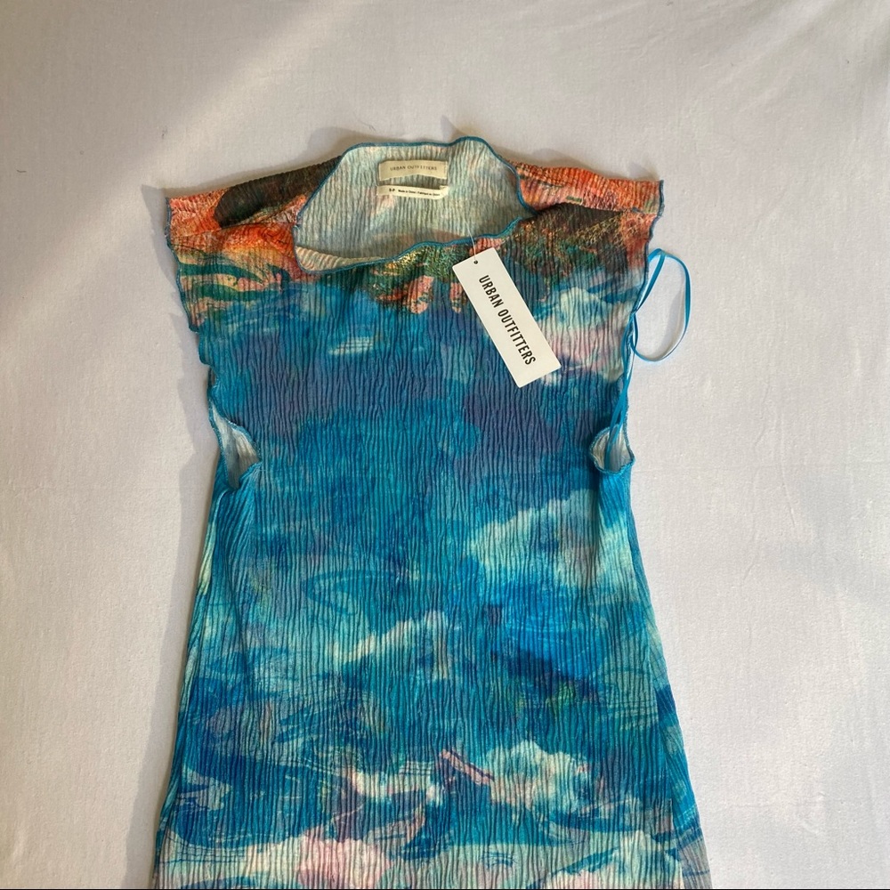Multi colored mountain dress